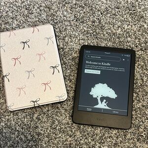 Kindle Basic with case and charger